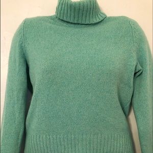 Daniel Bishop Petite Mint Green Cashmere Sweater